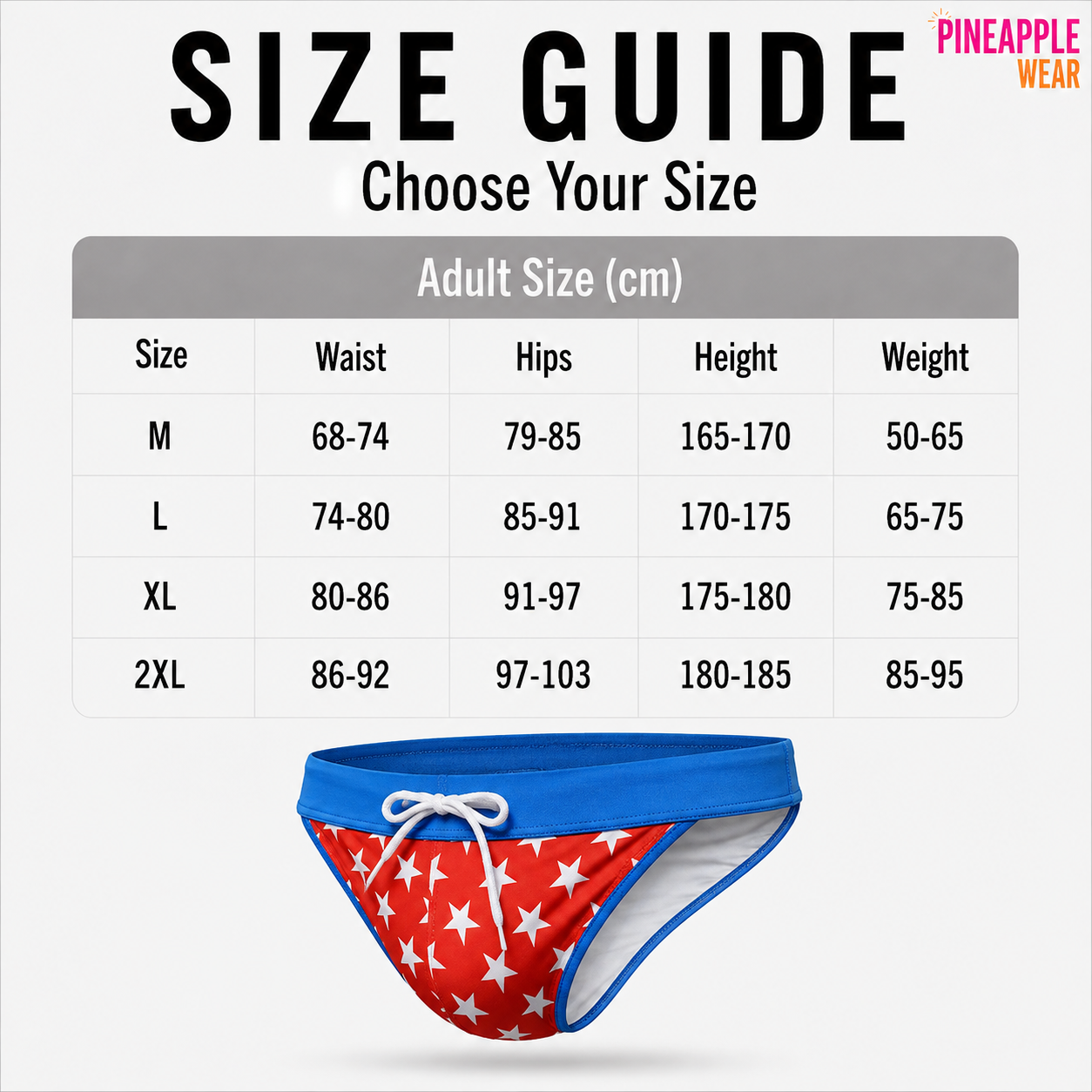 Swim Brief – 2 Colours | M–2XL | Polyester