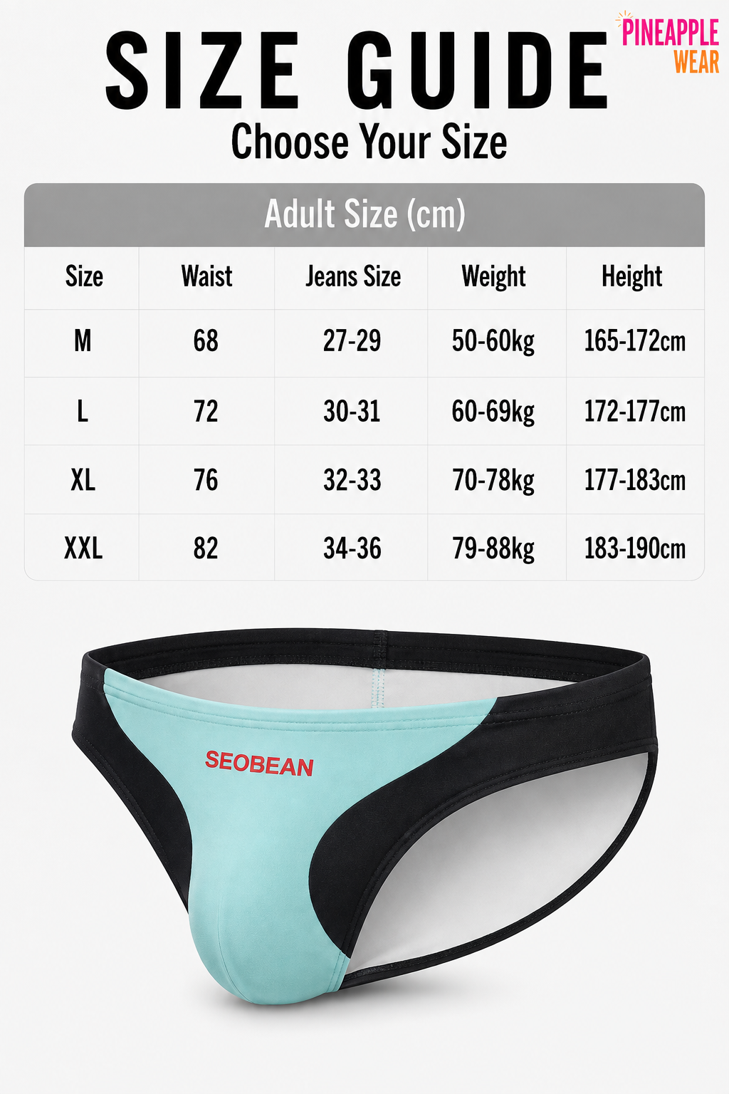 Low-Rise U-Pouch Brief – 4 Colours | M–2XL | Polyester & Elastane