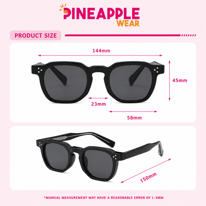 Vintage Square Sunglasses – 6 Colours | One Size | TAC Lens