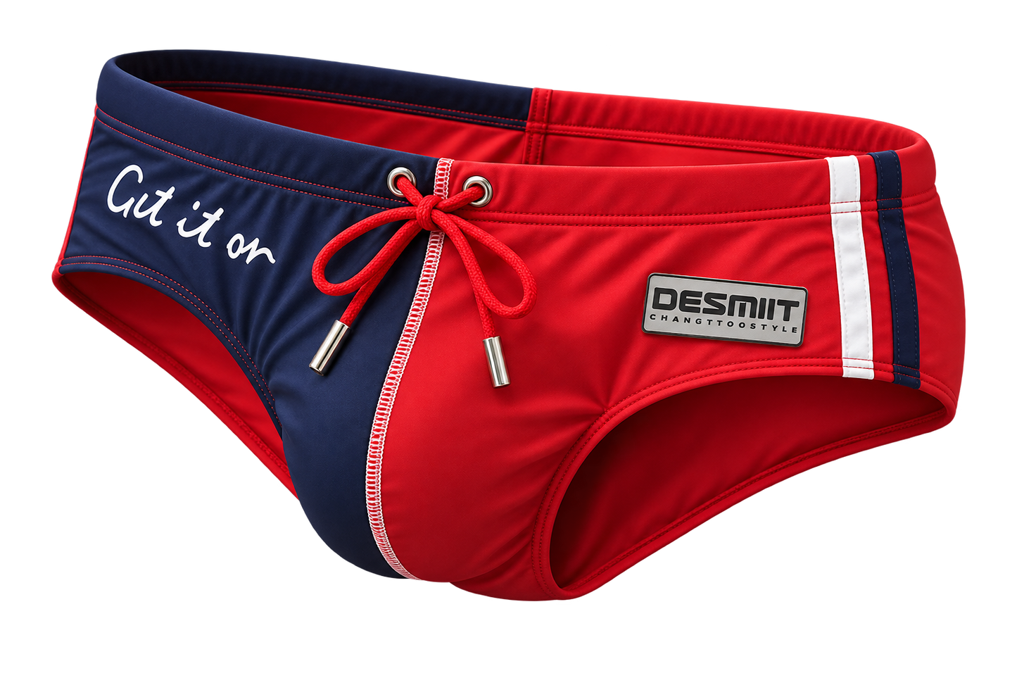 Colour Block Swim Brief – 4 Colours | M–2XL | Polyester & Elastane