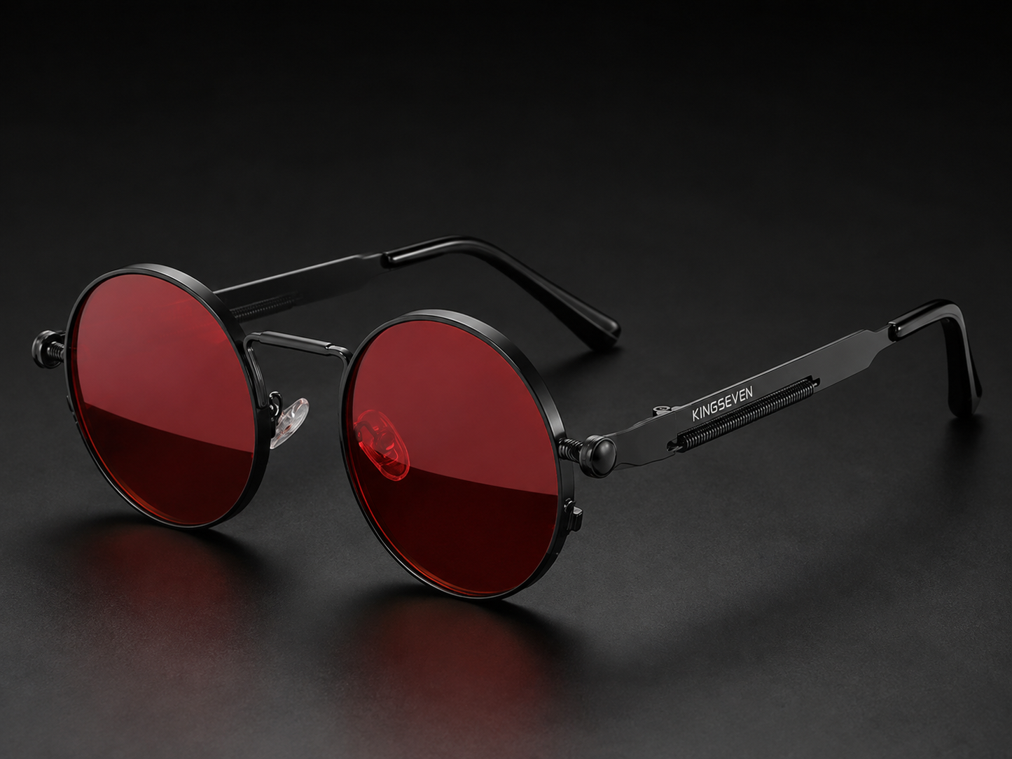 Polarised Round Steampunk Sunglasses – 8 Colours | One Size | Alloy & Polycarbonate