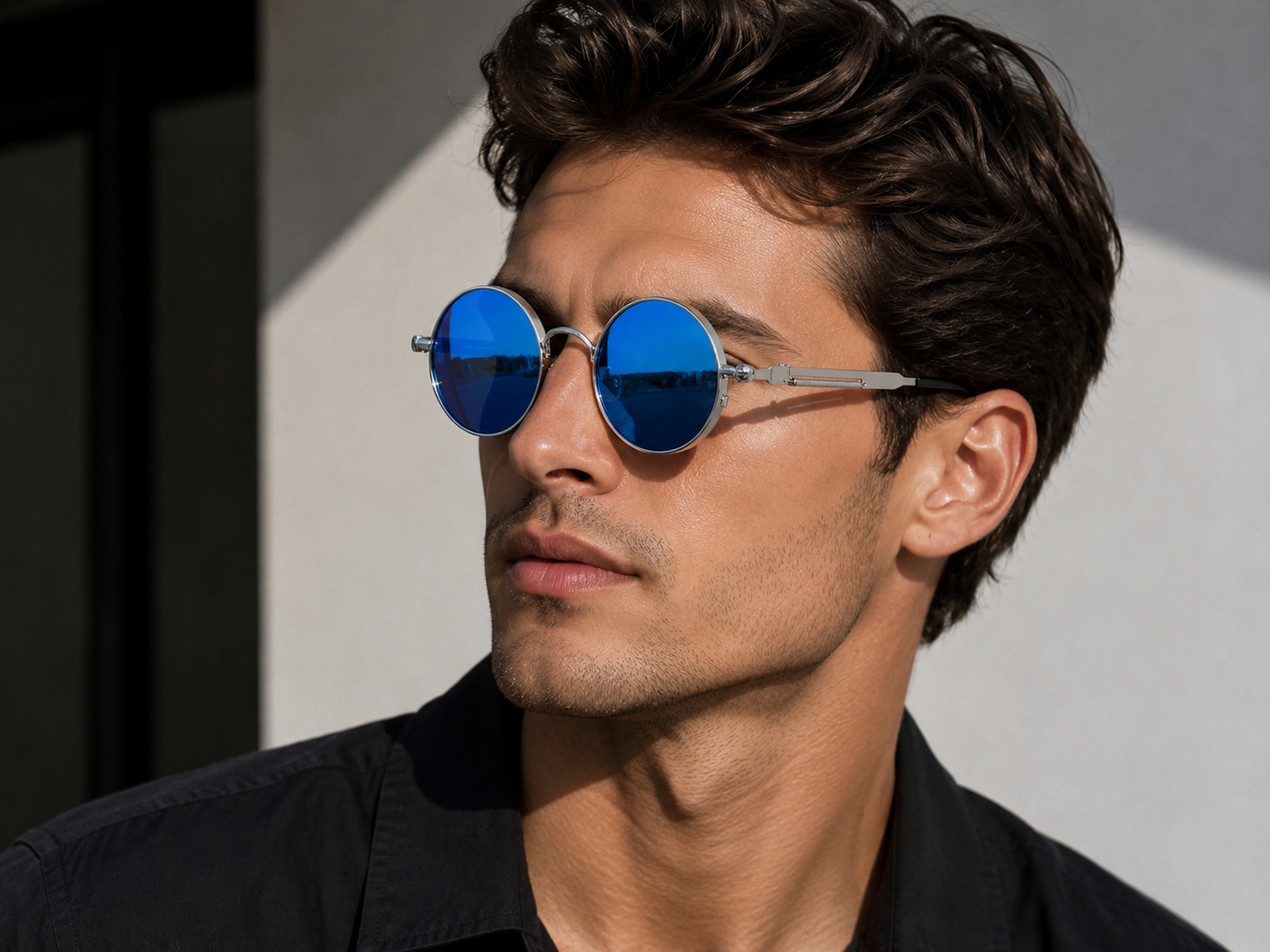 Polarised Round Steampunk Sunglasses – 8 Colours | One Size | Alloy & Polycarbonate