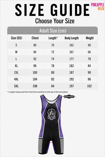 Zipper Singlet Bodysuit – 11 Colours | S–5XL | Polyester