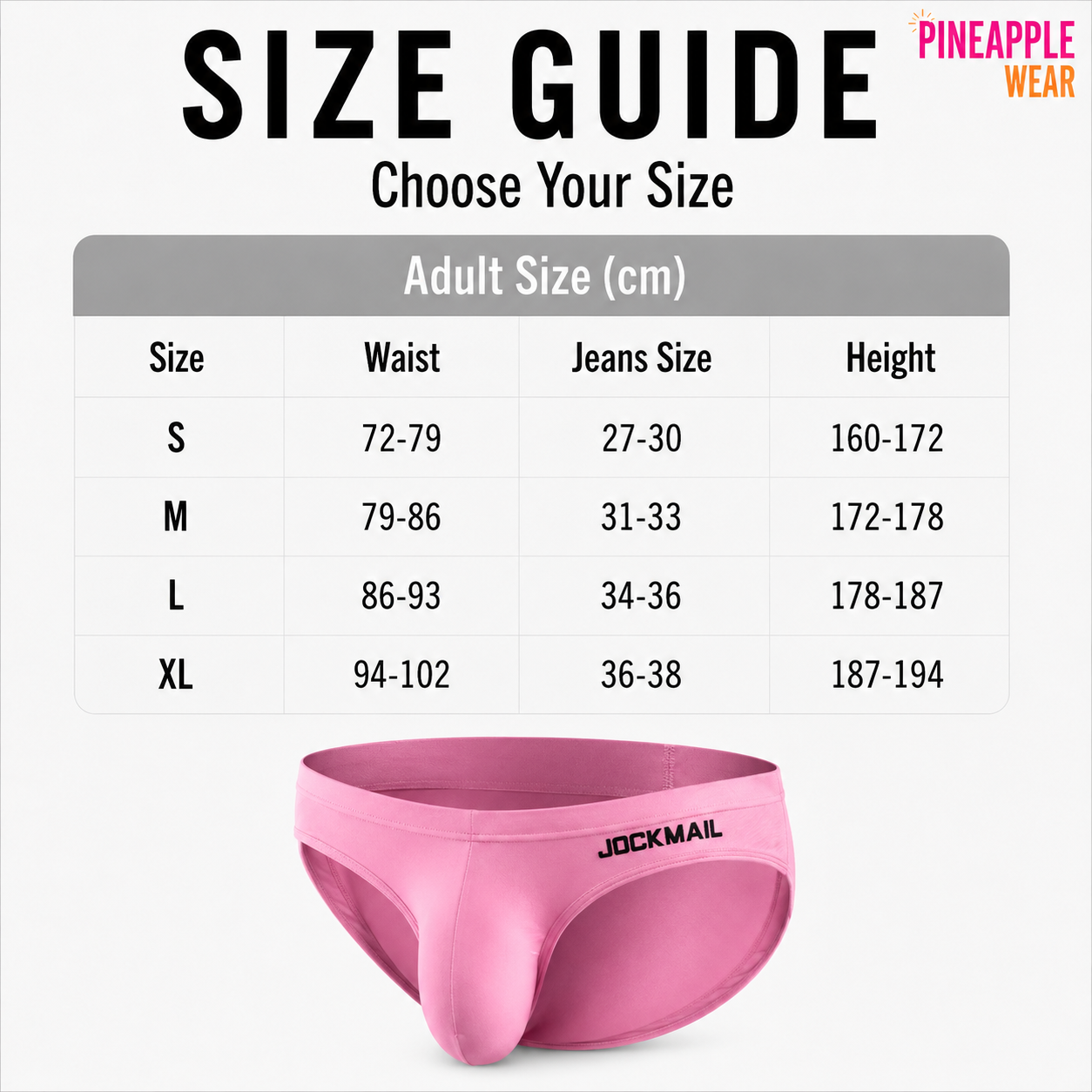 Slip Brief – 7 Colours | M–2XL | Cotton & Lycra