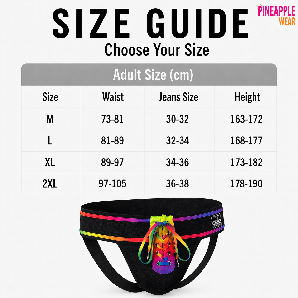 Detachable Harness Jockstrap – 6 Colours | M–XL | Nylon