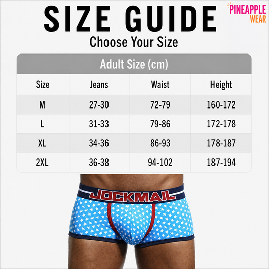Star Print Boxer Short – Blue & Black | M–2XL | Cotton & Lycra