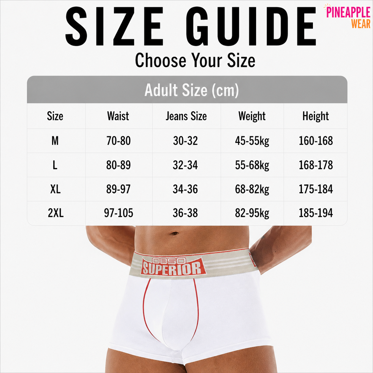 Superior Boxer Short – White, Red & Blue | M–2XL | Cotton & Lycra