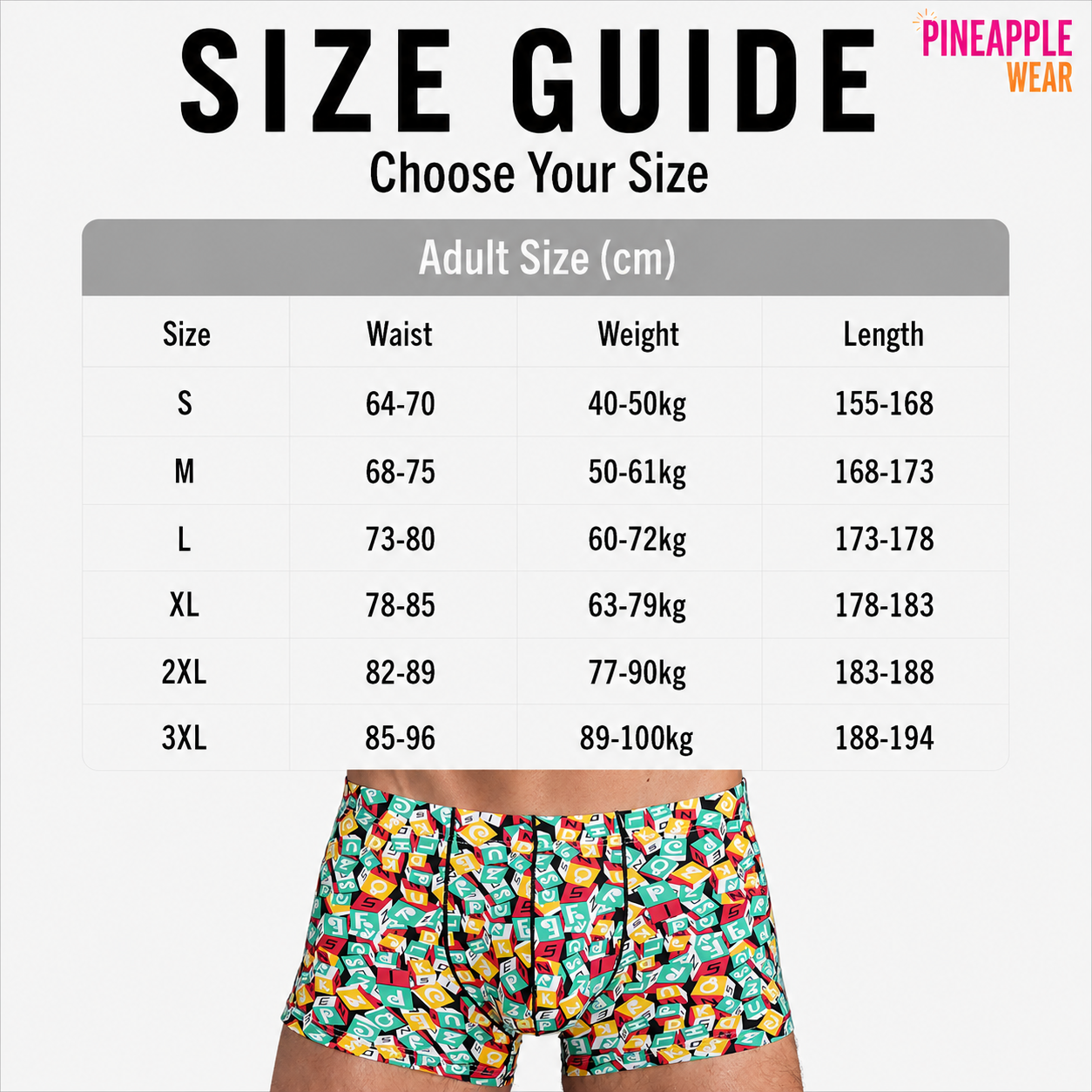 Cube Print Ice Silk Boxer Short – S–2XL | Silk & Synthetic