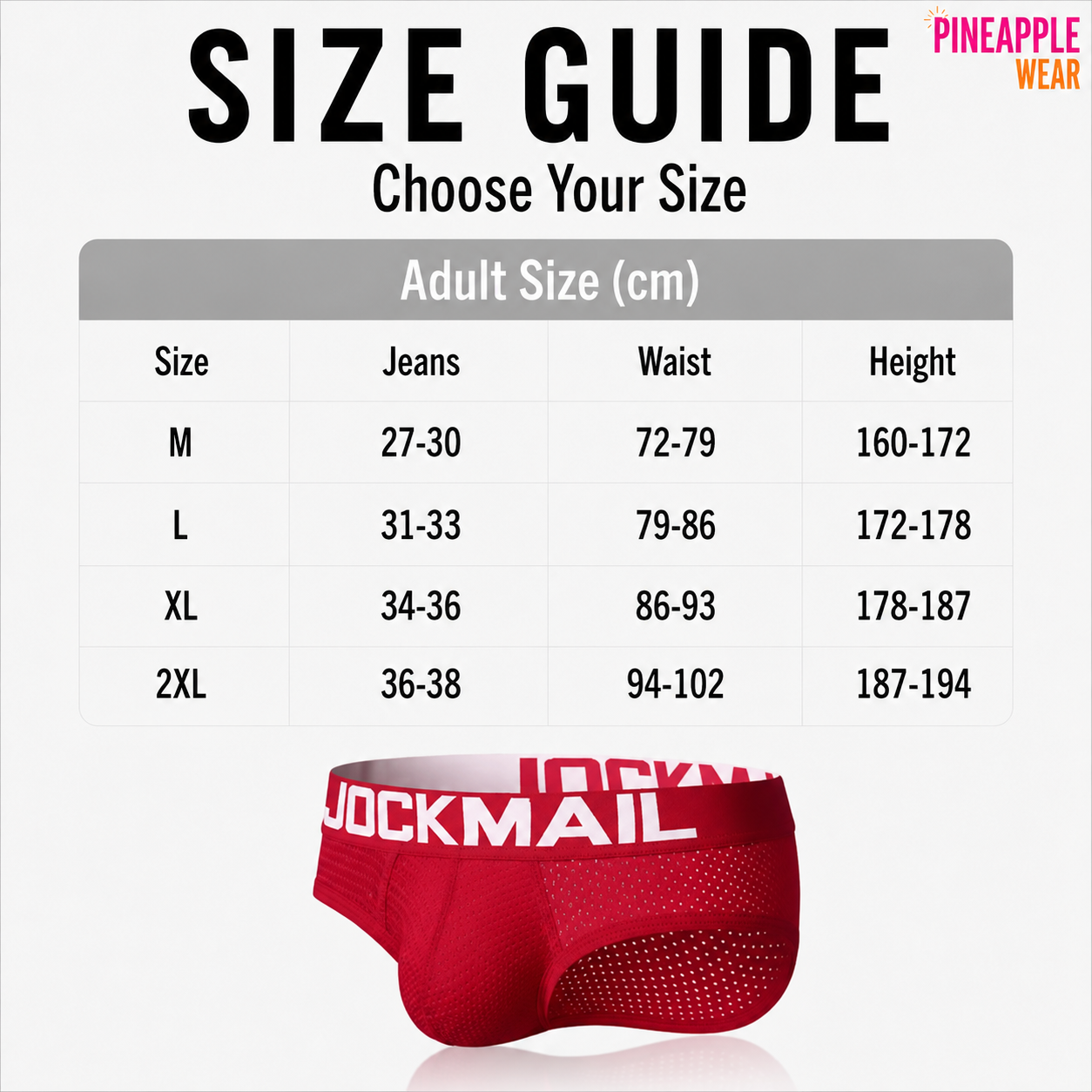 Mesh Jockstrap Brief – 4 Colours | M–2XL | Nylon & Lycra