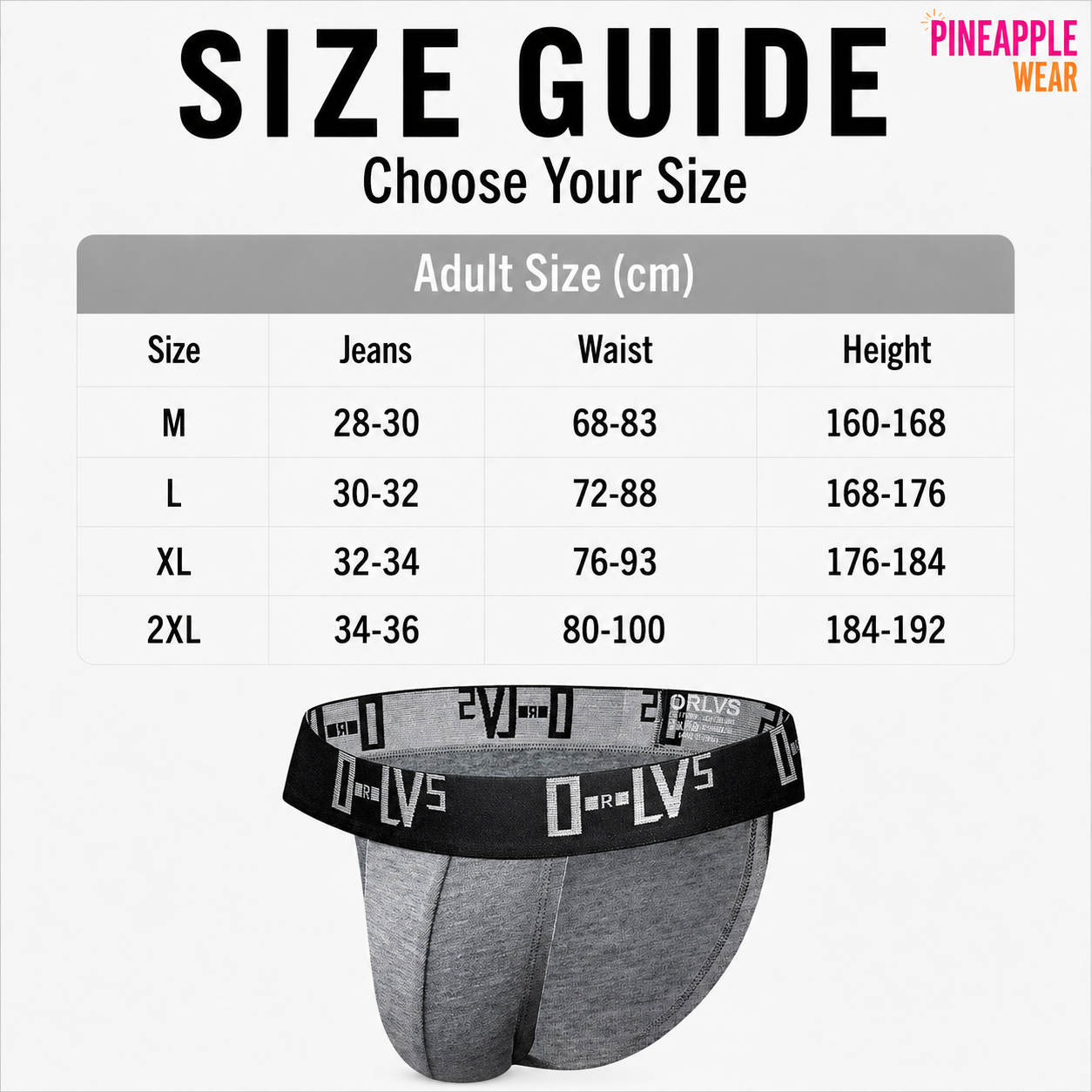 Men's Brief – Black, White & Gray | M–2XL | Cotton & Lycra