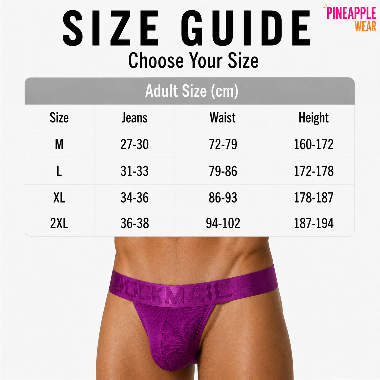 Colourful Jockstrap – 9 Colours incl. Fluor | M–2XL | Nylon & Lycra