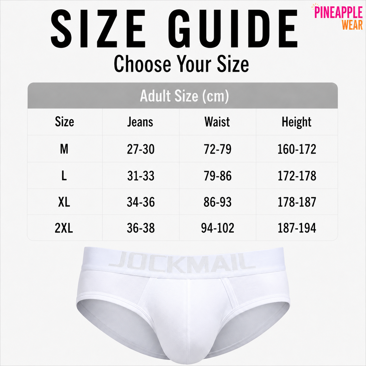 Hip Brief Essential – 3 Colours | M–2XL | Cotton & Lycra