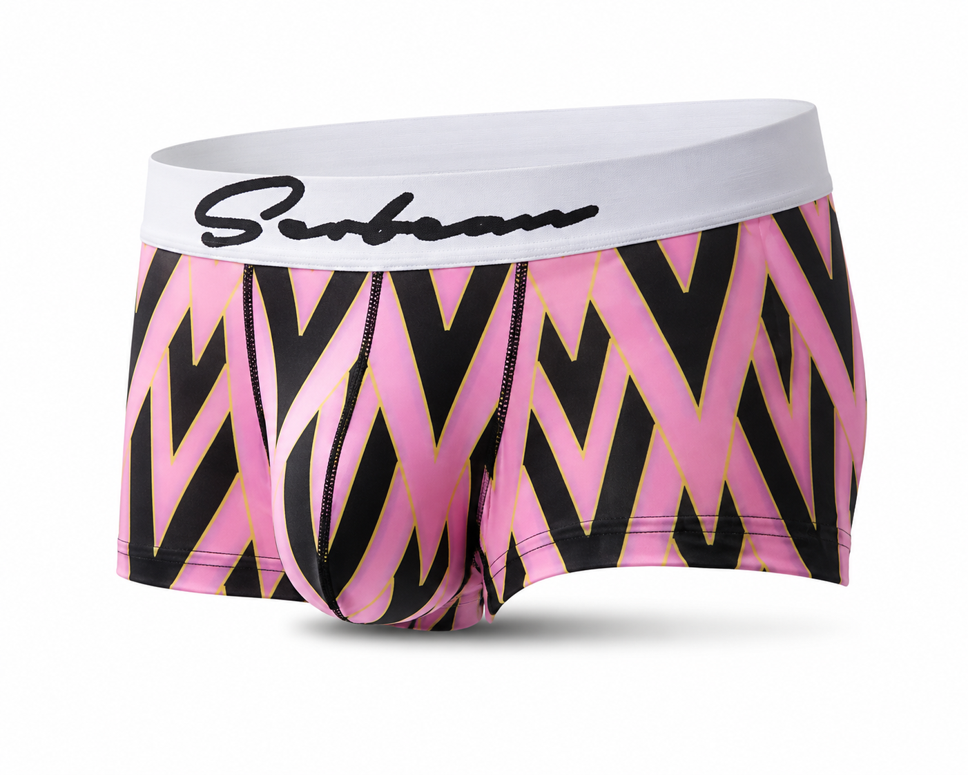 Geometric Boxer Shorts – 4 Colours | M–2XL | Polyester & Elastane