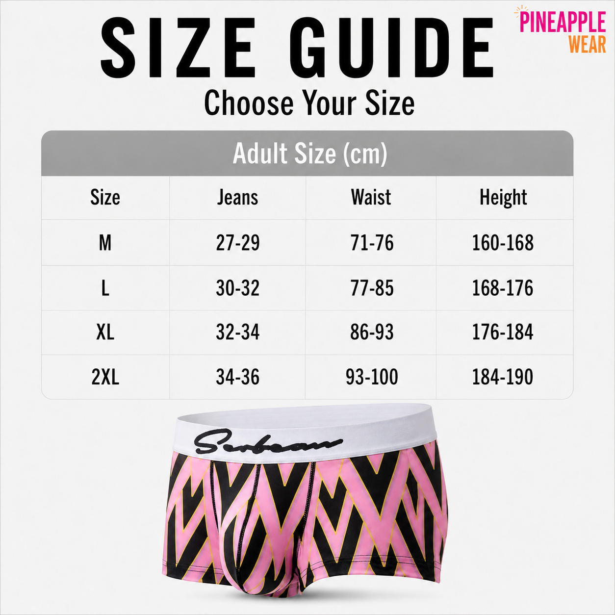 Geometric Boxer Shorts – 4 Colours | M–2XL | Polyester & Elastane