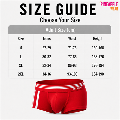 Cotton Boxer Briefs – 5 Colours | M–2XL | Cotton & Spandex