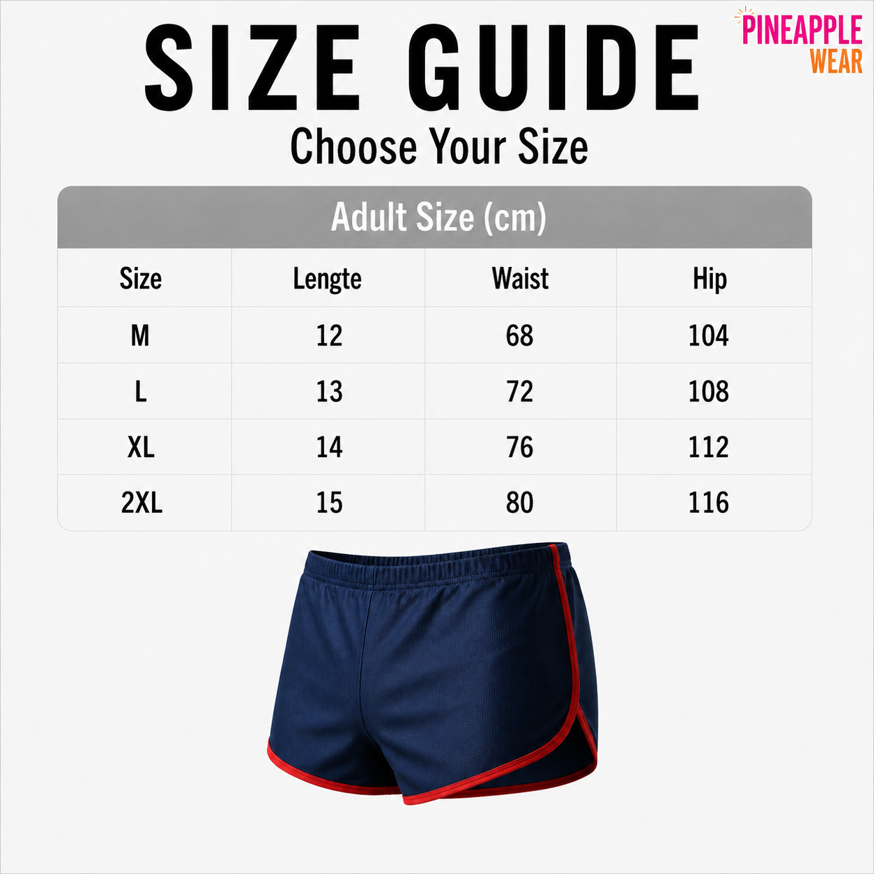 Ultra-Short Sport Shorts – 5 Colours | M–2XL | Polyester & Elastane