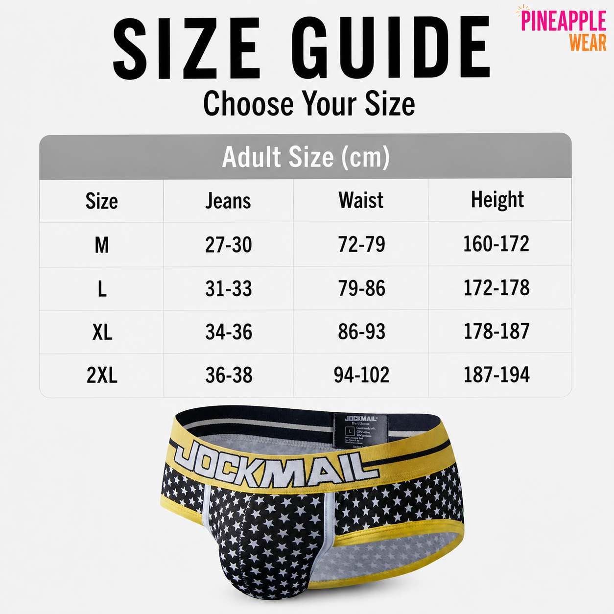 Star Print Brief – All-Over Print Underwear | M–XXL