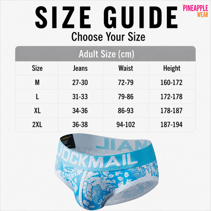 Leaf Print Brief – All-Over Print Underwear | M–2XL