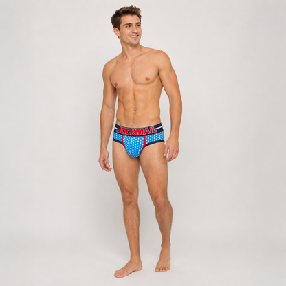 Star Print Brief – All-Over Print Underwear | M–XXL