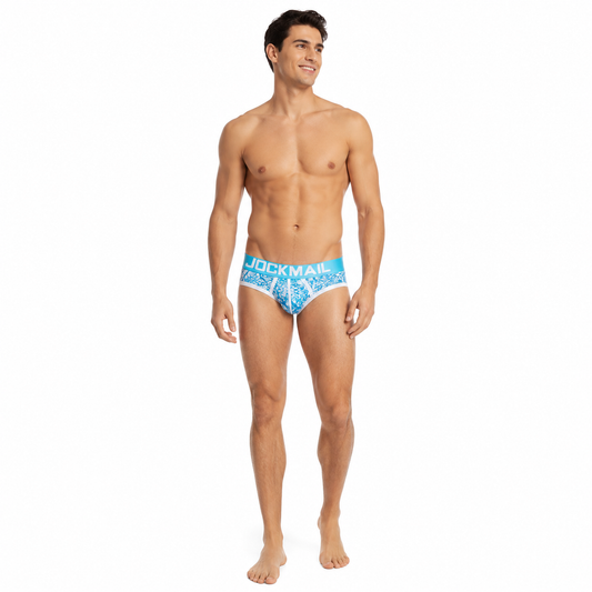 Leaf Print Brief – All-Over Print Underwear | M–2XL