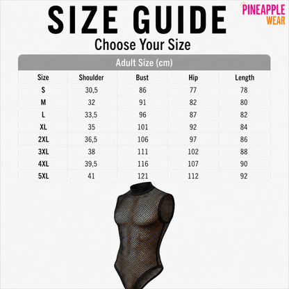 Mesh Bib Jumpsuit – Sheer Mesh Triangle Bodysuit | S–XL