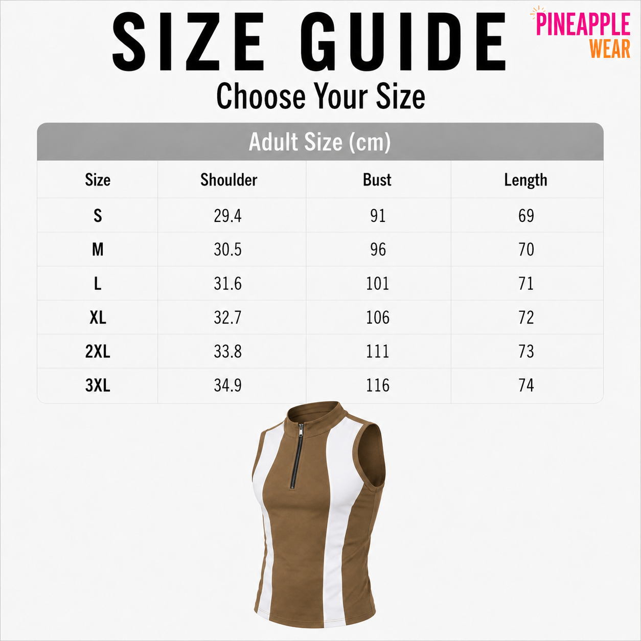 Colourblock Tank Top – 3 Colours | S–3XL | Polyester, Rayon & Spandex