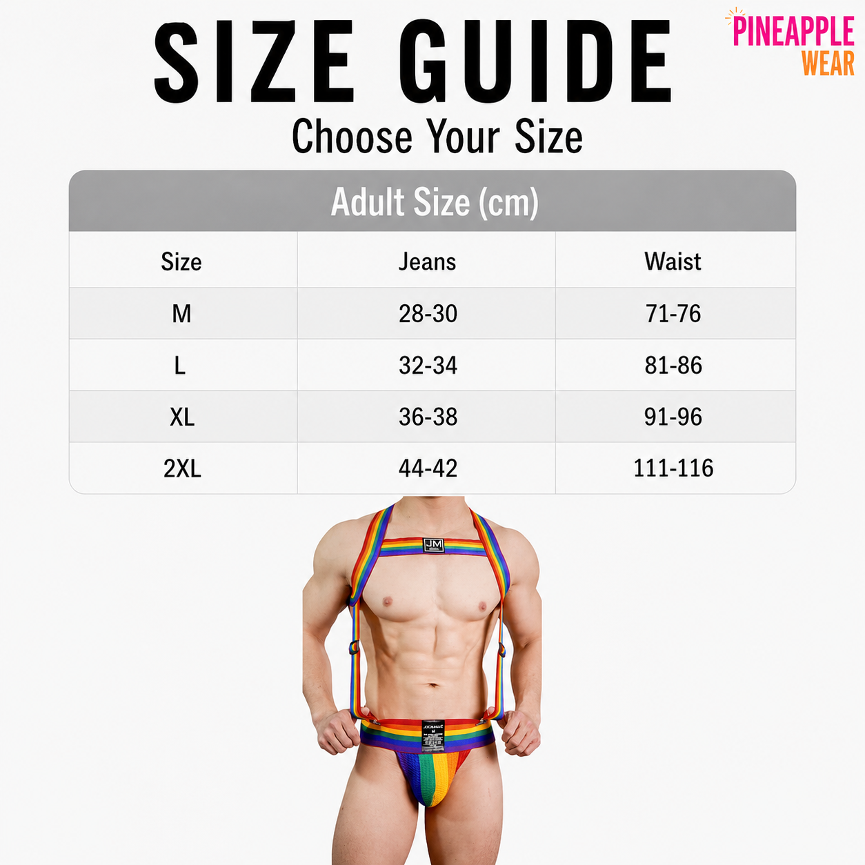 JOCKMAIL Adjustable Harness & Jockstrap Set | 4 Styles | M–XXL