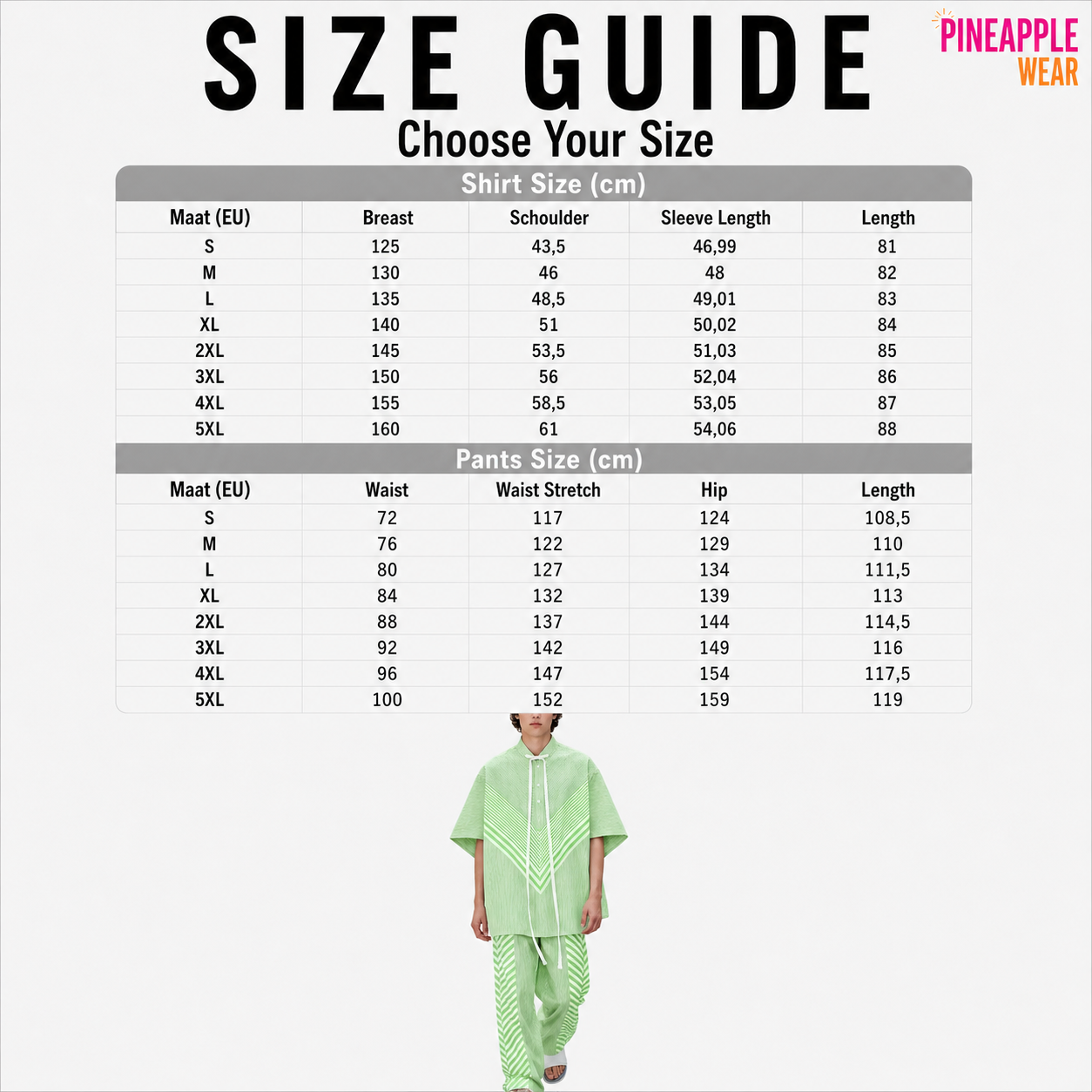 INCERUN Men's Striped Patchwork Set – 3 Colours | S–5XL | Polyester & Elastane