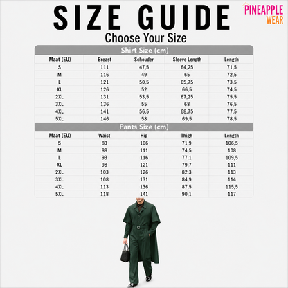 INCERUN Men's Striped Shirt Cloak & Pants Set – 3 Colours | S–5XL | Polyester & Spandex