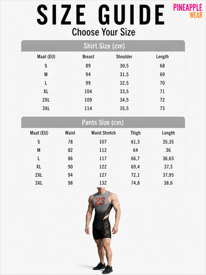 Lace Patchwork Gradient Co-ord Set – Red, Purple & Gray | S–3XL | Polyester & Spandex