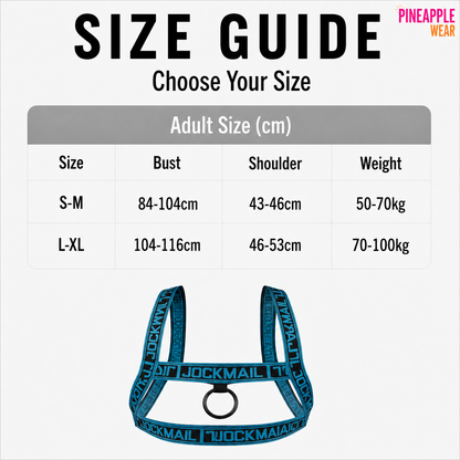 Elastic Chest Body Harness – 4 Colours | S-M–L-XL | Nylon & Spandex