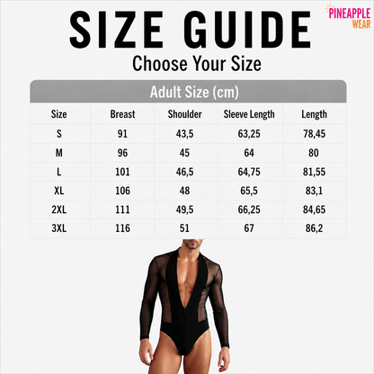 INCERUN Mesh Splicing V-Neck Jumpsuit – Black | S–3XL | Polyester & Spandex