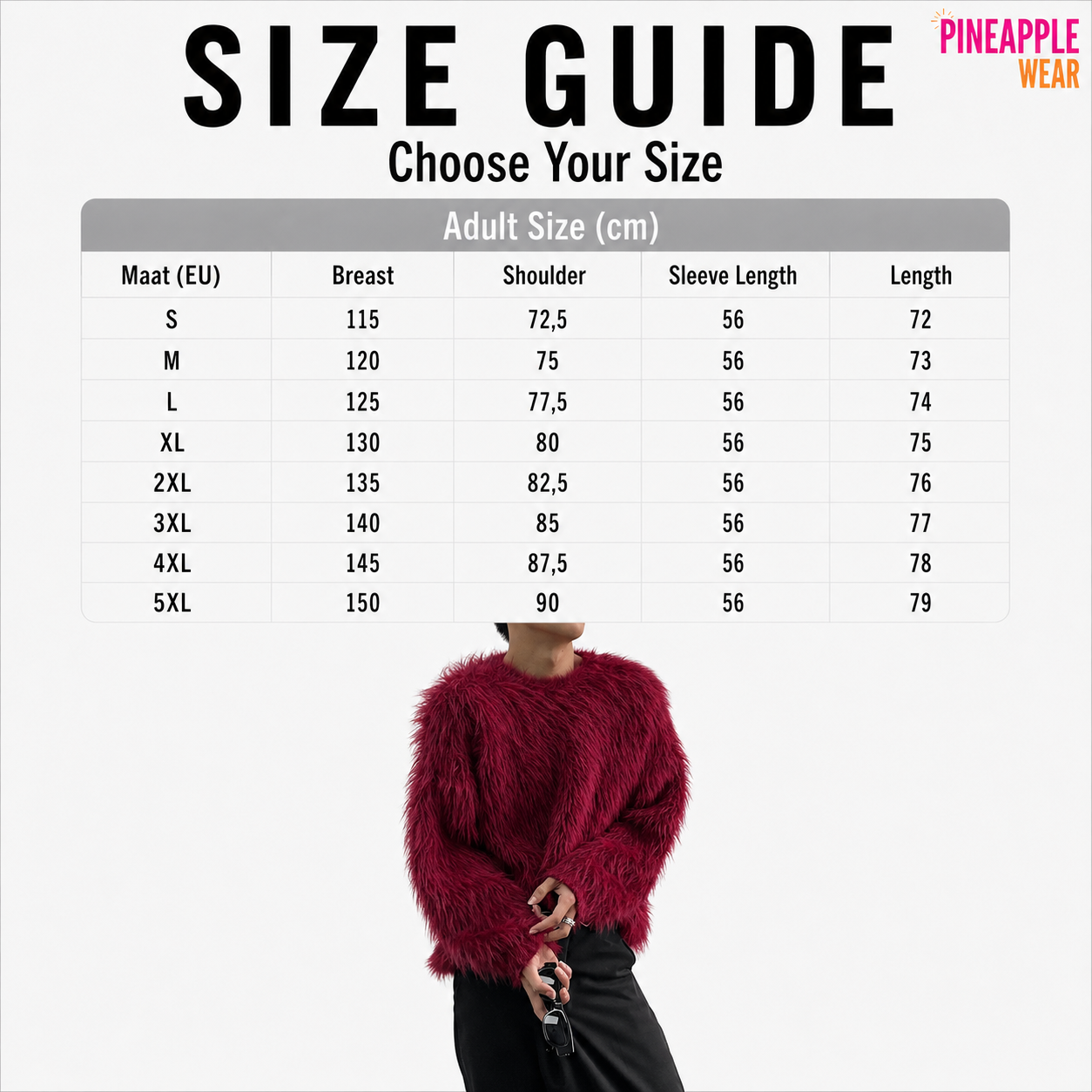 INCERUN Men's Plush Pullover – 3 Colours | S–5XL | 100% Polyester