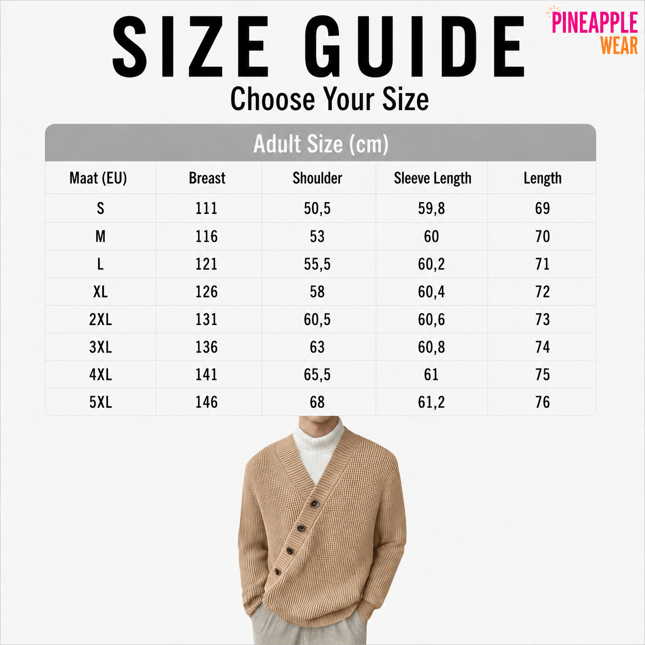 INCERUN Textured Diagonal Knit Sweater – 3 Colours | S–5XL | Polyester & Spandex
