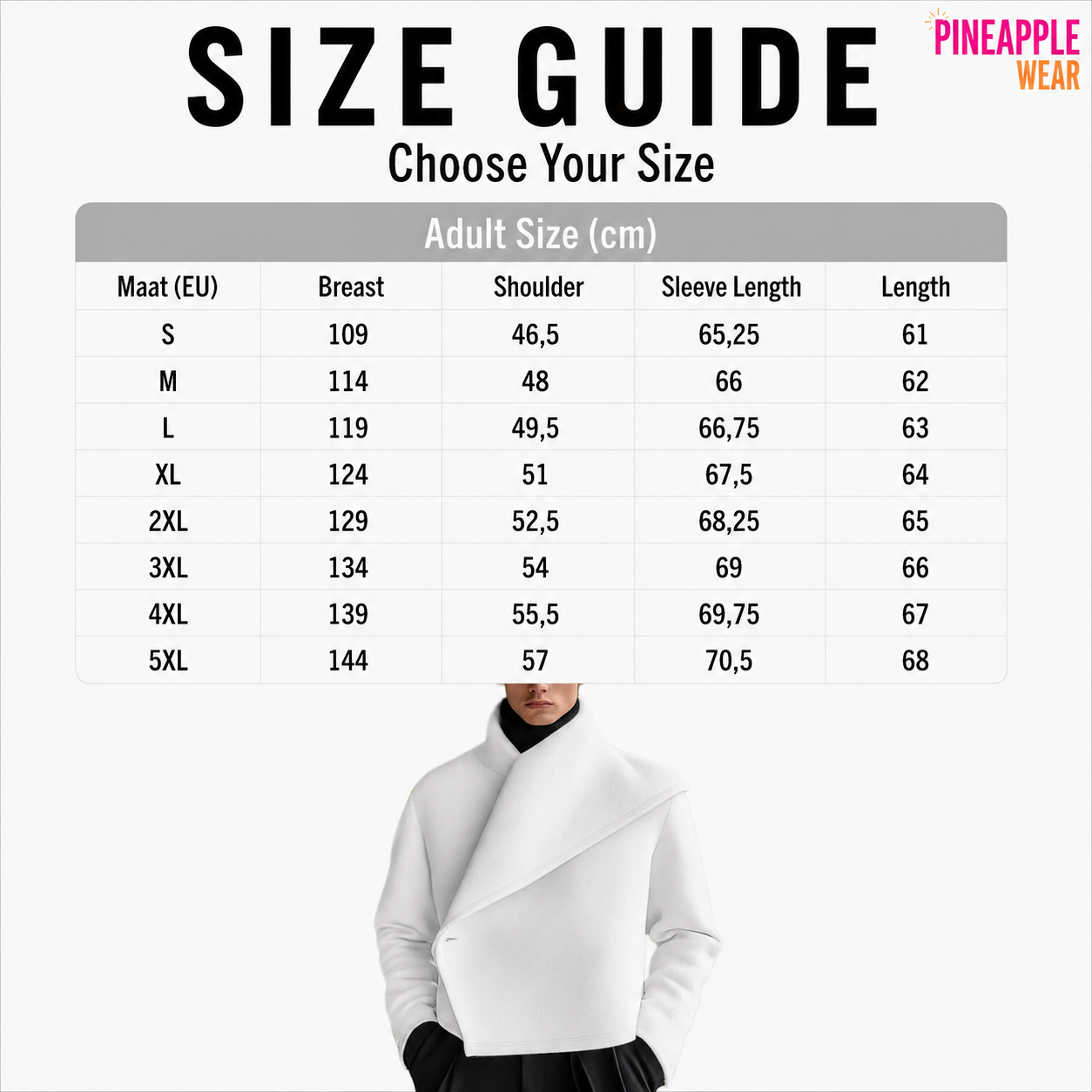 INCERUN Deconstructed Loose Jacket – 3 Colours | S–5XL | Polyester & Spandex