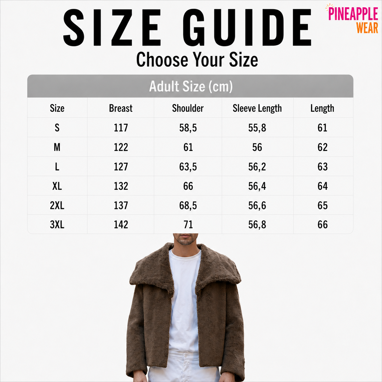 INCERUN Plush Fleece Lapel Jacket – 3 Colours | S–3XL | 100% Polyester