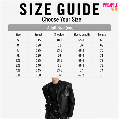 INCERUN PU Leather Jacket – 3 Colours | S–5XL | Faux Leather