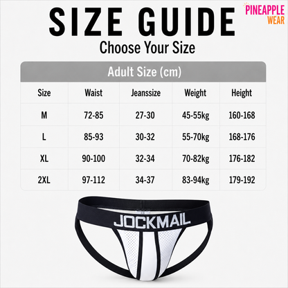 Nylon Jockstrap Brief – 4 Colours | M–2XL | Nylon & Elastane