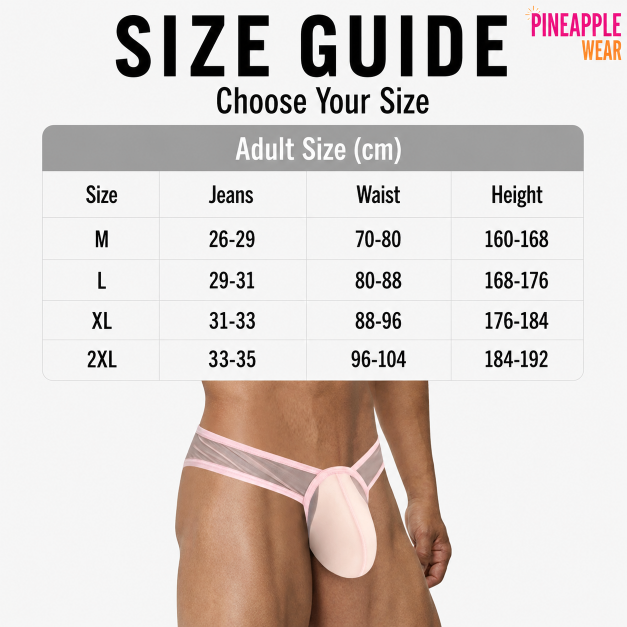 Mesh Brief – Soft Tones | M–XXL