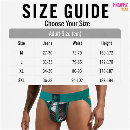 Camo Mesh Jockstrap – 6 Colours | M–2XL | Polyester & Lycra