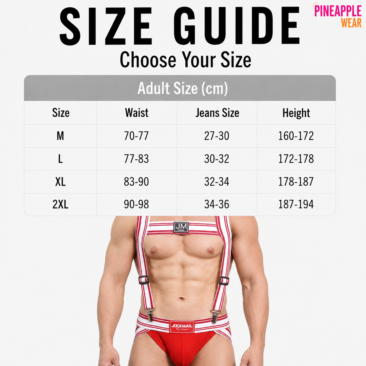 Jockstrap & Harness Set – 5 Colours | M–2XL | Nylon & Lycra