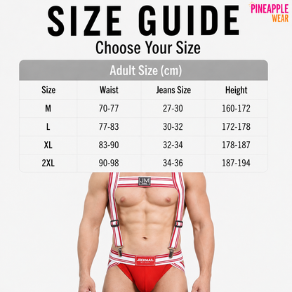 Jockstrap & Harness Set – 5 Colours | M–2XL | Nylon & Lycra