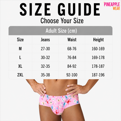 Skull Print Brief – 4 Colours | M–2XL | Nylon & Lycra
