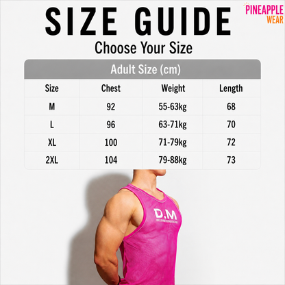 Transparent Mesh Tank Top – 5 Colours | M–XXL | Nylon & Lycra