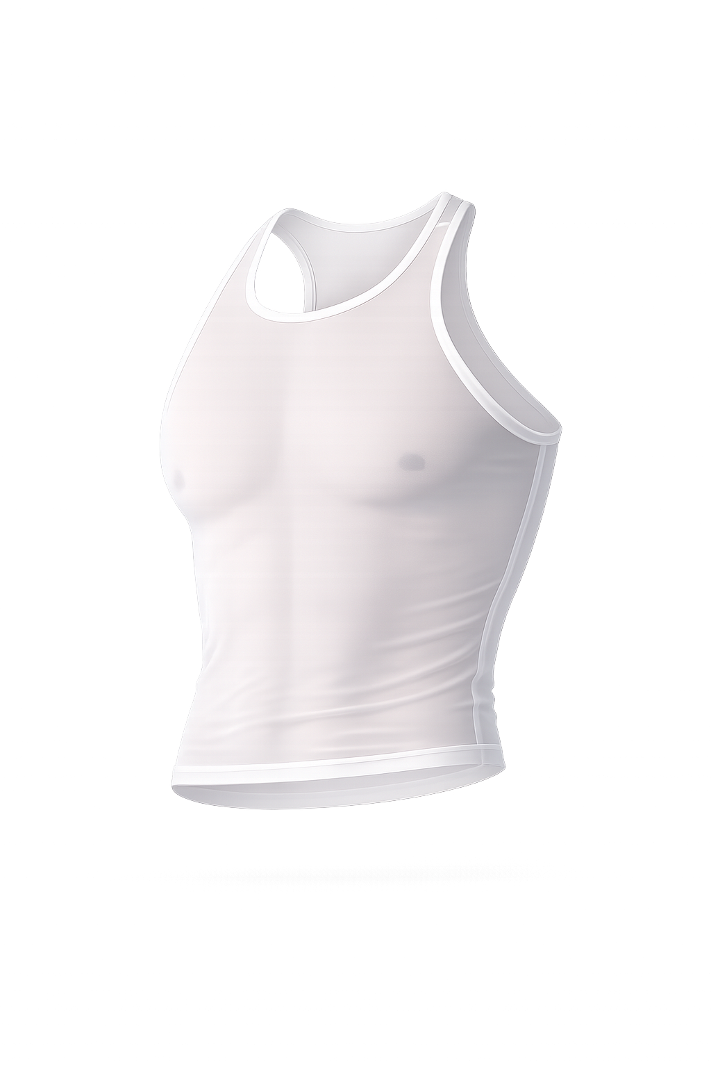 See-Through Mesh Crop Tank Top – 2 Colours | M–XL | Nylon & Lycra