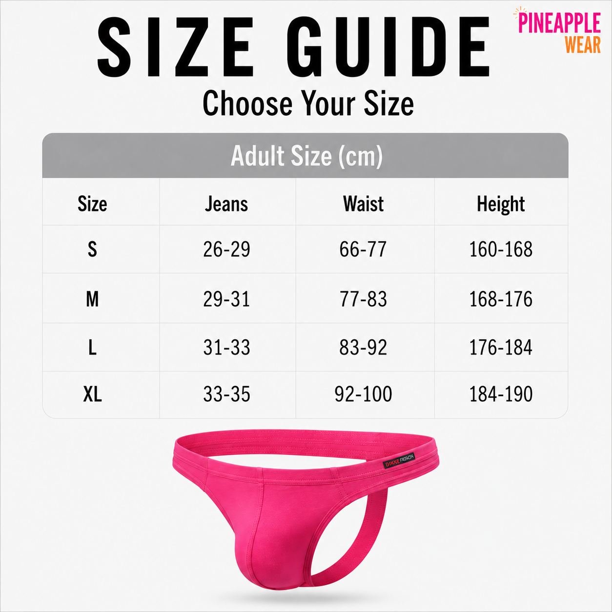 Men's String Thong – 8 Colours | S–XL | Nylon & Lycra