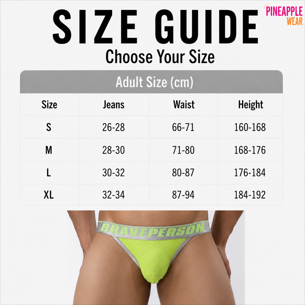 Colour Pop Brief – 6 Colours | S–XL | Nylon & Lycra