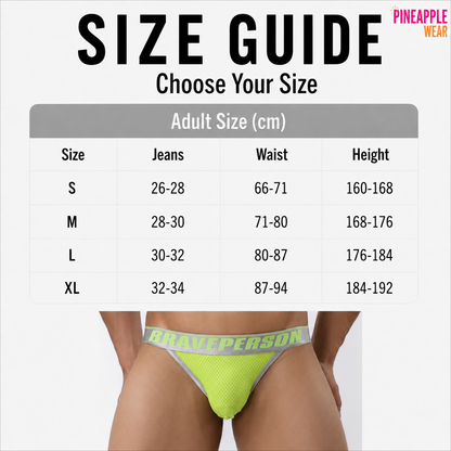 Colour Pop Brief – 6 Colours | S–XL | Nylon & Lycra