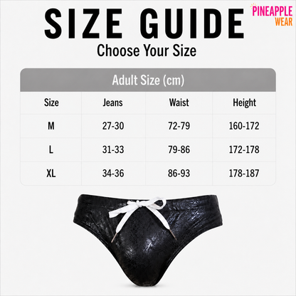 Metallic Swim Brief – 5 Colours | M–XL | Nylon & Lycra