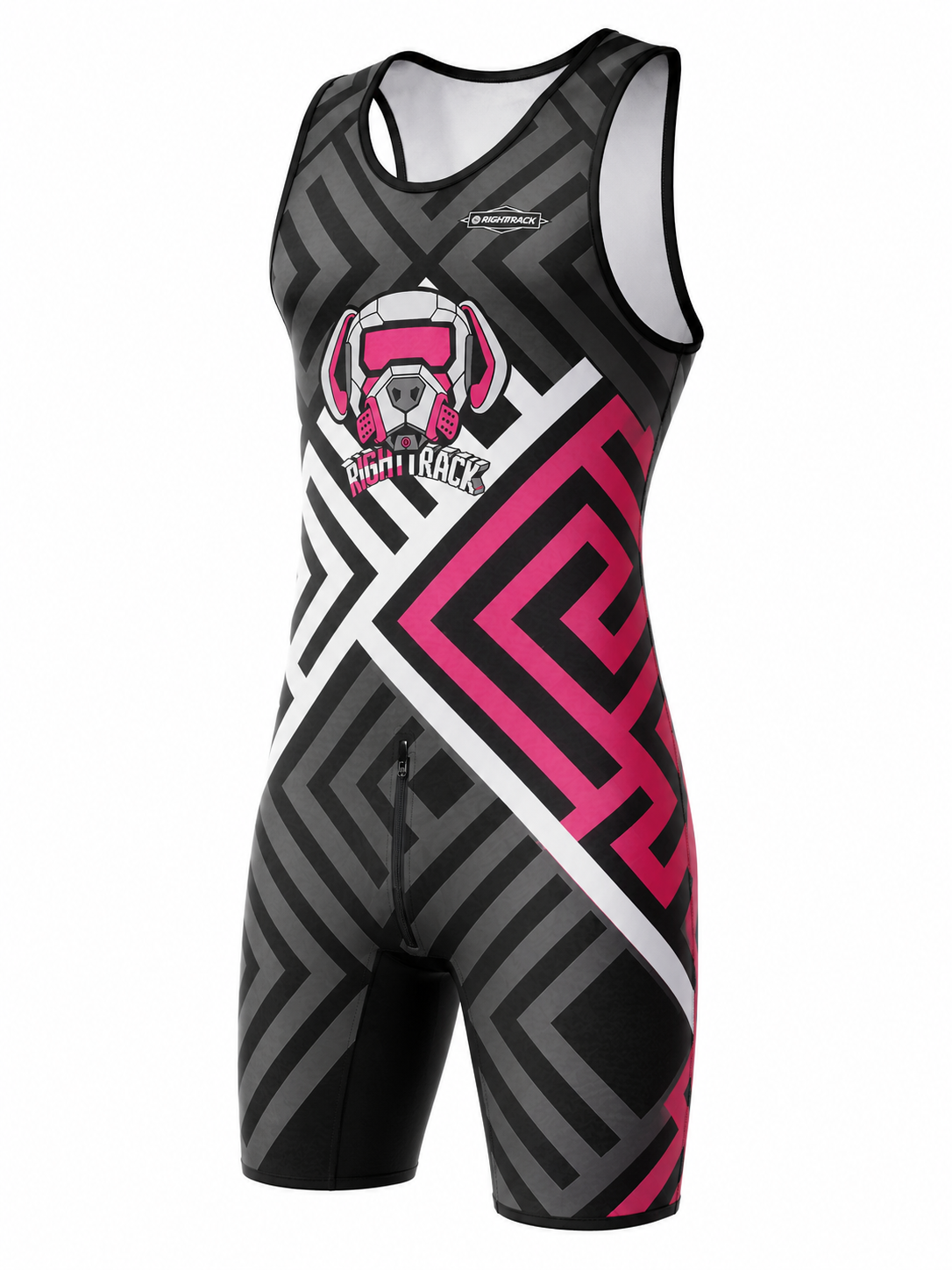 Dogs Play Singlet Bodysuit – 10 Colours | XS–5XL | Polyester